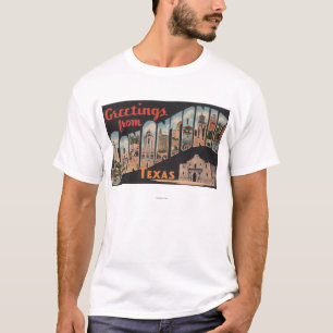 T-shirt San Antonio, le Texas - grandes scènes de lettre