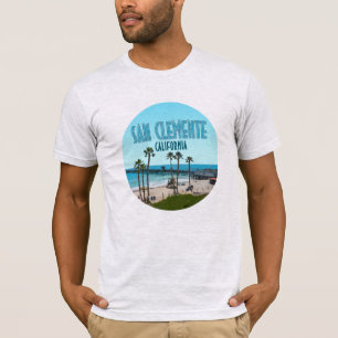 T-shirt San Clemente Pier Beach Californie Vintage