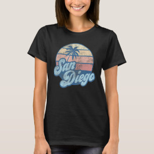 T-shirt San Diego Beach Californie CA Retro les années 70