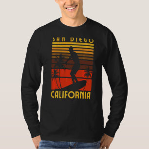 T-shirt San Diego California Beach Surf Summer Vacation Vi