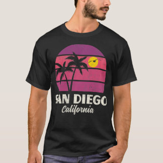 T-shirt San Diego California Palms Vintage Love San Diego
