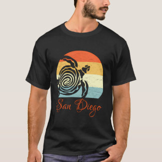 T-shirt San Diego California Vintage Retro Sea Turtle