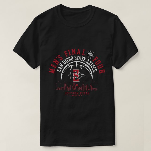 T-shirt San Diego State Aztecs Final Four 2023 Basketball (Design devant)