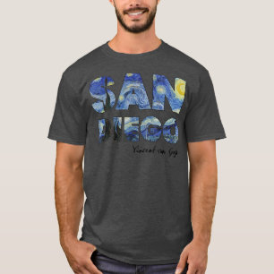 T-shirt San Diego Van Gogh Starry Nuit Art Vincent Van Go