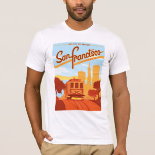 T-shirt San Francisco, CA - La ville près de la baie