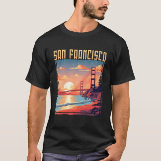 T-shirt San Francisco California Golden Gate Bridge Vacati
