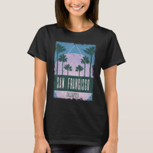 T-shirt San Francisco Californie CA Vintage Vaporwave Retr