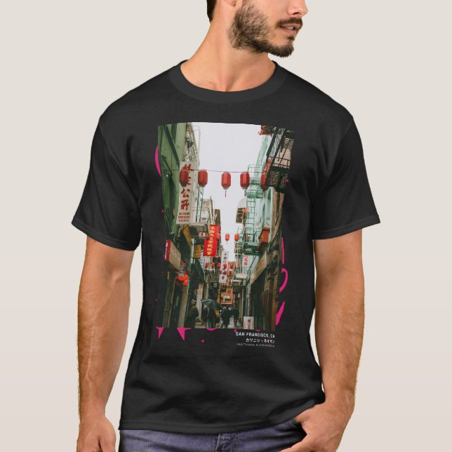 T-shirt San Francisco Chinatown Strewear Tendance esthétiq (Devant)