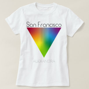 T-shirt San Francisco Gay LGBT Pride Rainbow Triangle Nom