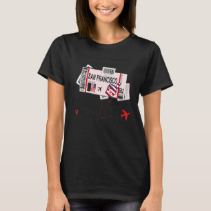 T-shirt San Francisco Girl - San Francisco Boarding Pass P