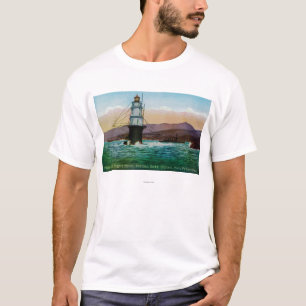 T-shirt San Francisco, phare de roche de mille de CA