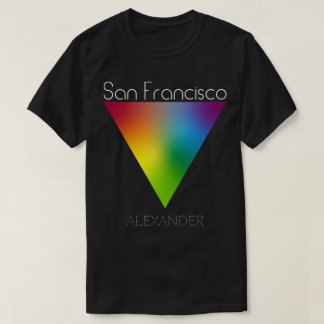 T-shirt San Francisco Rainbow Triangle Gay LGBT Queer Name