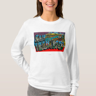 T-shirt San Francisco, scènes de lettre de CaliforniaLarg