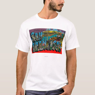 T-shirt San Francisco, scènes de lettre de CaliforniaLarge