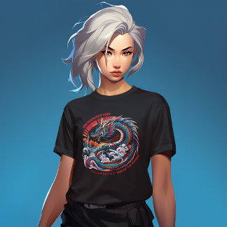 T-shirt San Francisco Skyline Anime Dragon : Nouvel An Lun