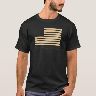 T-shirt San Francisco USA Drapeau Orange Brown Patriotique