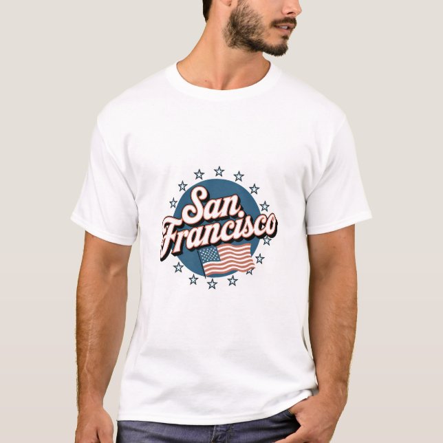T-shirt San Francisco USA vintage (Devant)