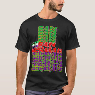 T-shirt San German Cascade text 3