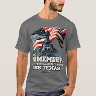 T-shirt San Jacinto USS TEXAS US BB35 Battleship