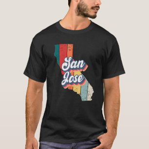 T-shirt San Jose Ville Rétro Vintage Ville natale Californ