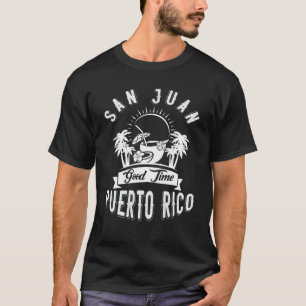 T-shirt San Juan, Porto Rico Souvenir Fierté de vacances B