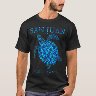 T-shirt San Juan Porto Rico Souvenir Tortue de Mer Garçons