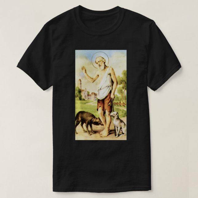 T-shirt San Lazaro Cuba Babalu Aye  (Design devant)