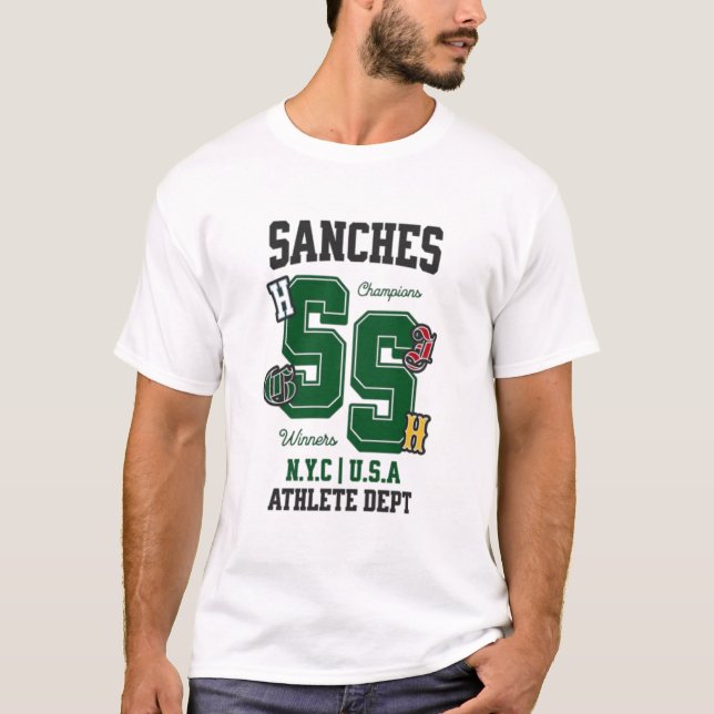 T-shirt Sanches SS - NYC USA Athlete Dept (Devant)