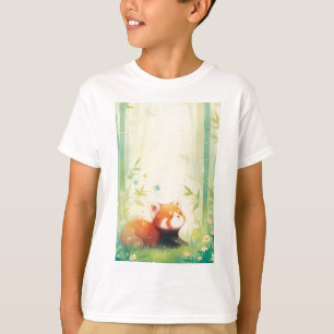T-shirt Sanctuaire de Panda Rouge
