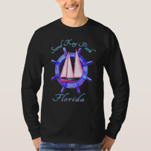T-shirt Sand Key Park Florida Voilier Vacances Na