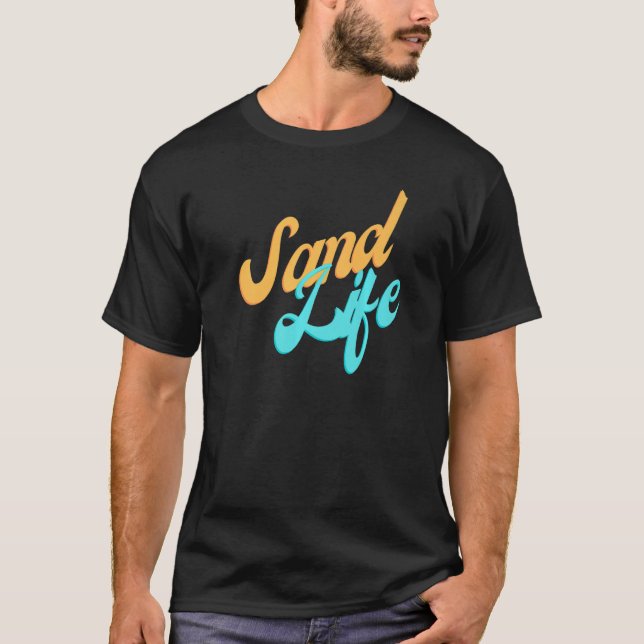 T-shirt Sand Life Beach Tropical (Devant)