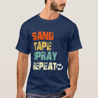 T-shirt Sandape Spray Repeat Automotive Car Painters Gif g