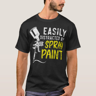 T-shirt Sandape Spray Repeat Car Auto Body Painter girl gi