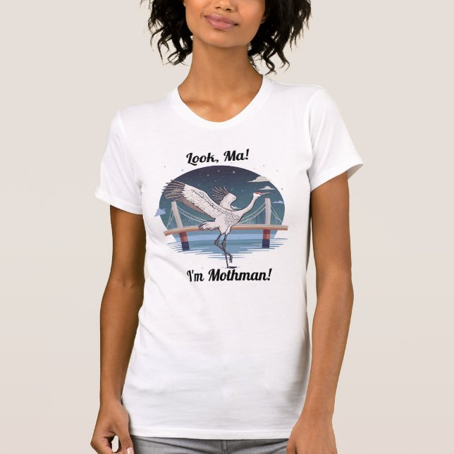 T-shirt Sandhill Crane Mothman (Devant)