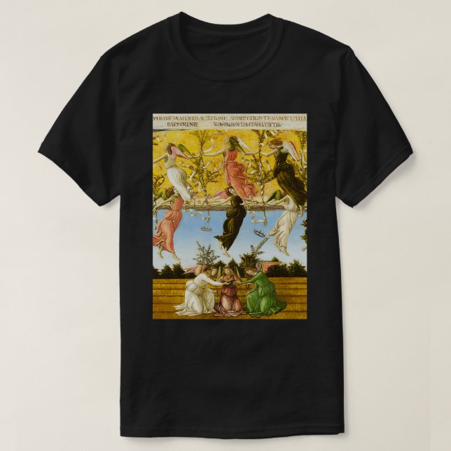 T-shirt Sandro Botticelli quotLa nativityquot mystique de (Design devant)