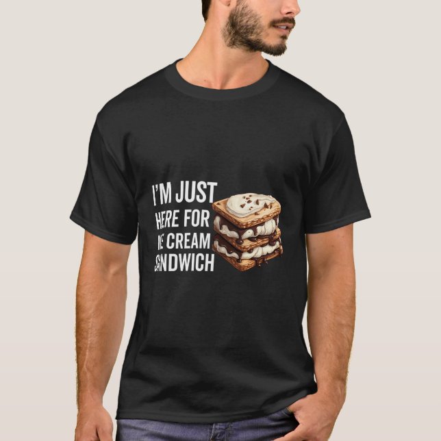 T-shirt Sandwich à la crème glacée Hommes Femmes Enfants C (Devant)