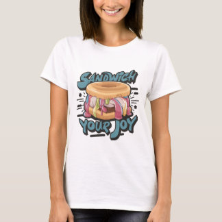 T-shirt Sandwich à la crème glacée Votre joie