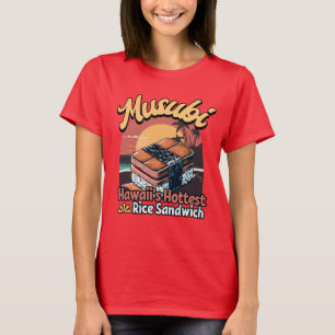 T-shirt Sandwich au riz chaud Musubi Hawaii