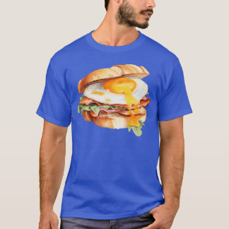 T-shirt Sandwich aux œufs pochés et au bacon amis