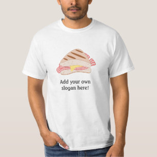 T-shirt Sandwich Bacon : Slogan personnalisable