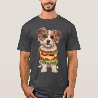 T-shirt Sandwich Dog famille rétro