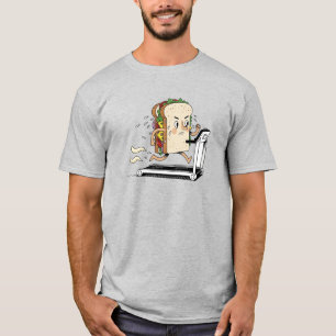 T-shirt Sandwich Drôle Gym Food Tee