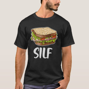 T-shirt Sandwich en silf pains tranchés Restauration rapid