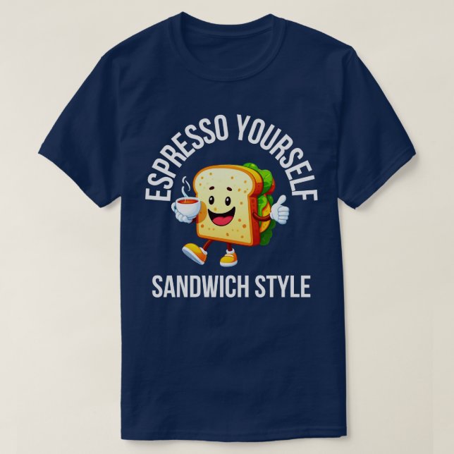 T-shirt Sandwich petit-déjeuner (Design devant)