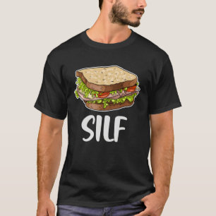 T-shirt Sandwich Silf Pain Tranché Restauration Rapide Fo