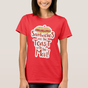 T-shirt Sandwichs Toast Avec Slogan Le Plus Amusant