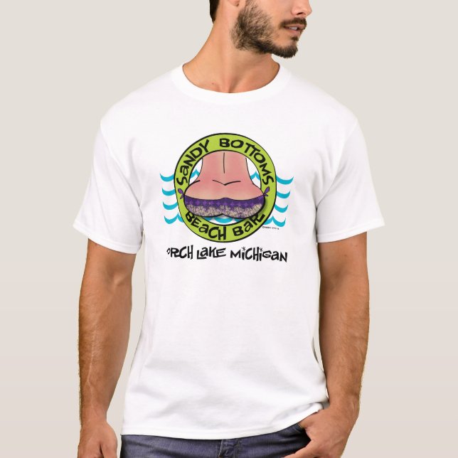 T-shirt Sandy base la barre de plage (Devant)