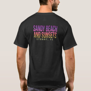 T-shirt Sandy Beach Et Sunsets Stuart Summer Floride Trop