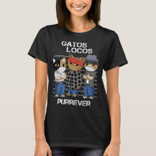 T-shirt Sang de chat drôle dans le sang Vatos Locos Pour t