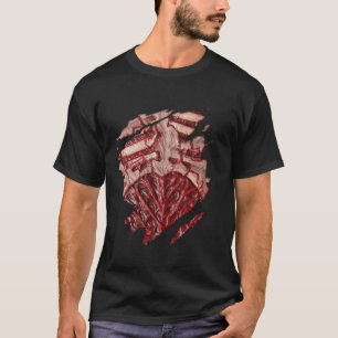 T-shirt Sang De Poitrine Zombie Et Costume D'Halloween